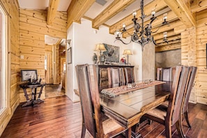 Dining room with table and seating for 6