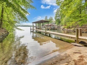 Private dock & beach