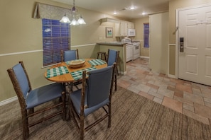Share meals and laughs at the dining table.