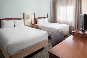 Drift to sleep in a comfortable bed after a wonderful day outside.