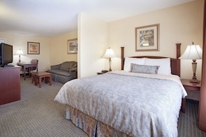 Drift to sleep in a comfortable bed after a wonderful day outside.