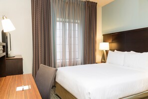 Drift to sleep in a comfortable bed after a wonderful day outside.