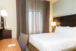 Drift to sleep in a comfortable bed after a wonderful day outside.