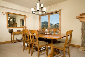 Enjoy meals together at the dining table