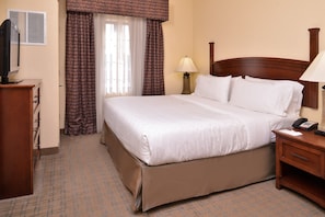 Drift to sleep in the comfortable bed.