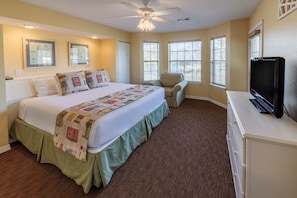 Drift to sleep in a comfortable King bed after a wonderful day outside.