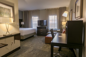 Get a peaceful night sleep in our cozy bedroom.