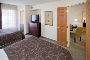 Drift to sleep in a comfortable bed after a wonderful day outside.