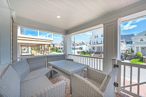 Breezy covered front porch