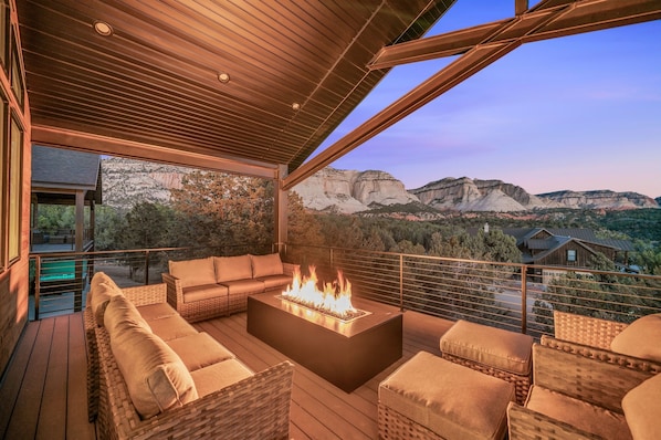 Deck with Fire Pit