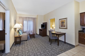 Sink into the cozy sofa after a day exploring the area.