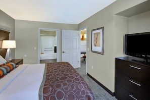 Drift off to sleep in the plush Queen bed in the bedroom