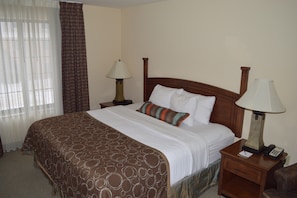 Drift to sleep in a comfortable bed after a wonderful day outside.
