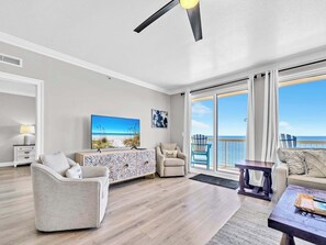 Living room with balcony access