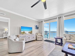 Living room with balcony access
