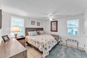 Indoors, Home Decor, Appliance, Ceiling Fan, Bed