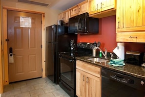 Prepare home cooked meals for your group to enjoy in the fitted kitchen