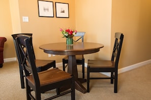 Enjoy a meal in the dining area.