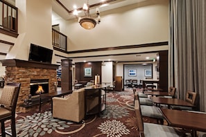 Relax in the communal lounge after a day outside.