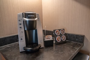 Whip up a cup of a coffee in the mornings to get your day started early.