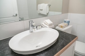 Wash up after a day of adventure!