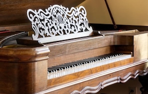 Main Living Room: This original Steinway is a little out of tune, but still fun to play!