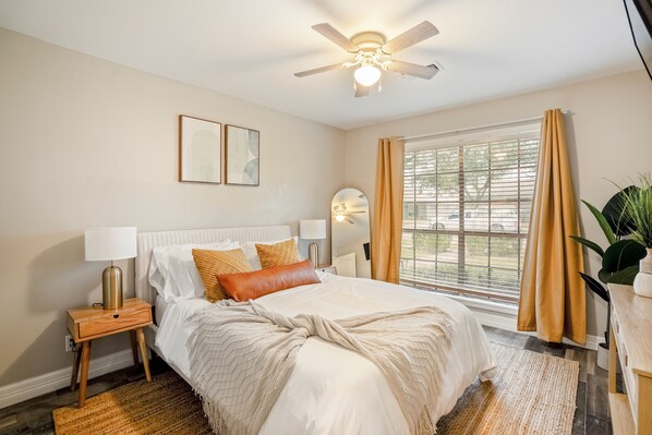 Experience a beautifully designed bedroom, perfect for rest and rejuvenation.
