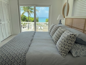 Turquoise sea view from the master King bedroom.