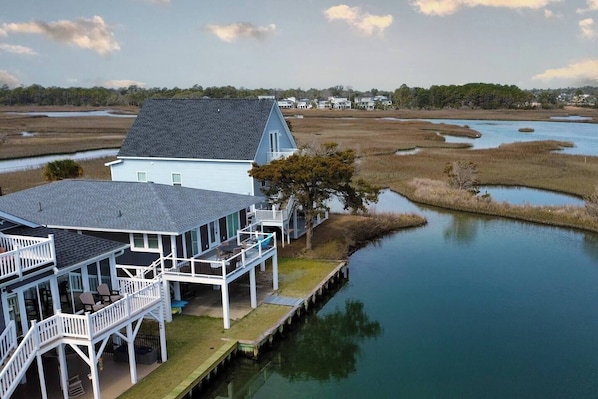 Relax at the waters edge with amazing views.