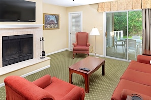 4 Living rooms wi/fireplaces and sofa beds