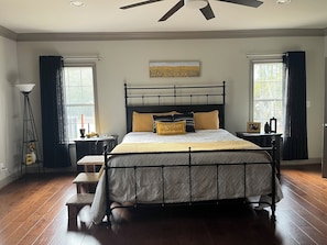 King size bed in Master bedroom