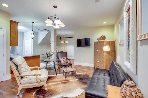 Cowan Vacation Rental | 1BR | 1BA | 750 Sq Ft | 2 Small Steps to Access