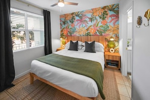 King master bedroom with comfortable hybrid mattress