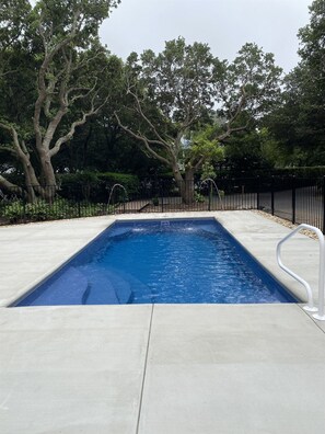 Private Pool with fence