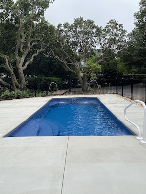 Private Pool with fence