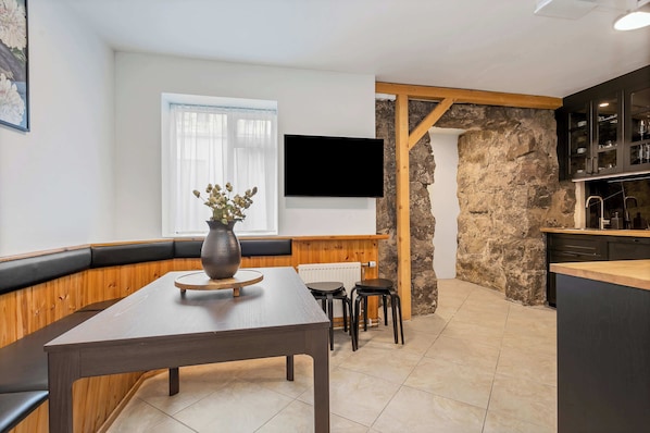 Dining and kitchen
