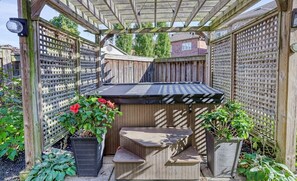 Hot tub - Seasonal view!