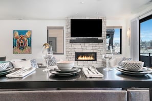 High Bar Top Table with Additional Seating For Three | Main Level
