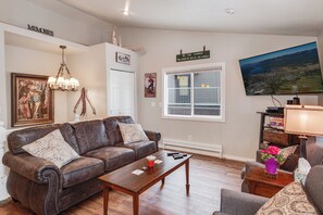 Main Level Living Room with a Smart TV and Apple TV | Main Level