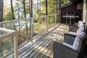 Main Level Deck with Lake Views | Exterior