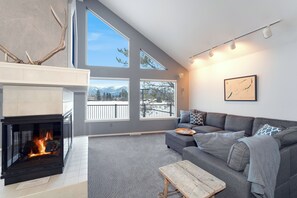 Cozy up by the fireplace | Main Level