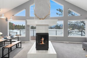 Wrap around fireplace | Main Level