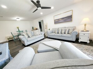 Open and spacious living room