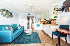 Living room and Kitchen