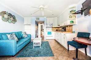 Living room and Kitchen