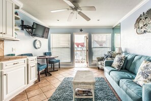 Living room with sofa bed