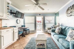 Living room with sofa bed