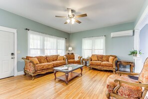 Living Room | Smart TV | Mini-Split A/C | Single-Story Home