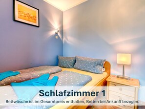 Bettwäsche ist für alle Personen obligatorisch.