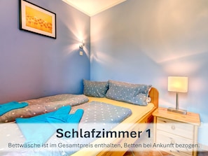 Bettwäsche ist für alle Personen obligatorisch.